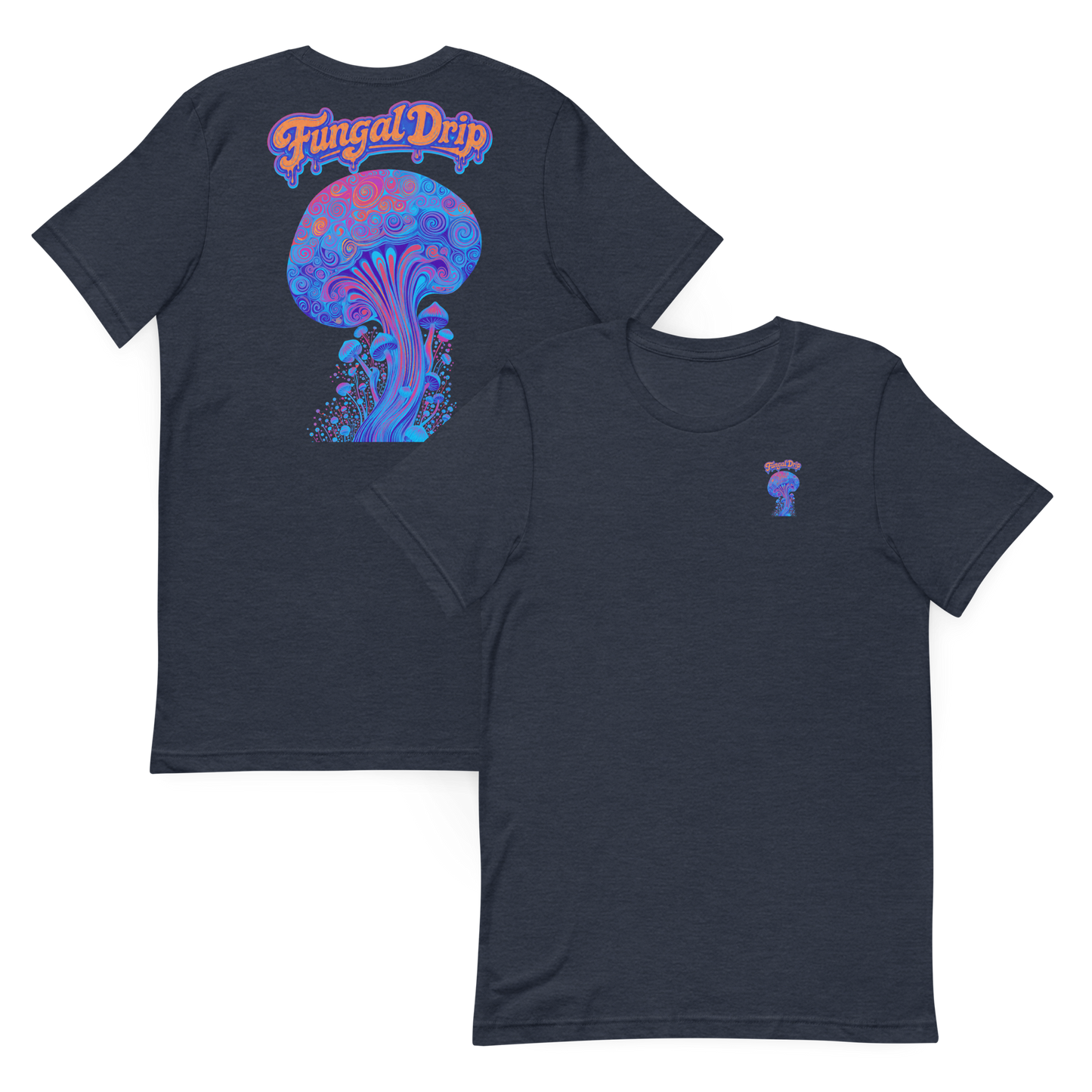 Backstage Haze – Psychedelic Mushroom t-shirt by Fungal Drip