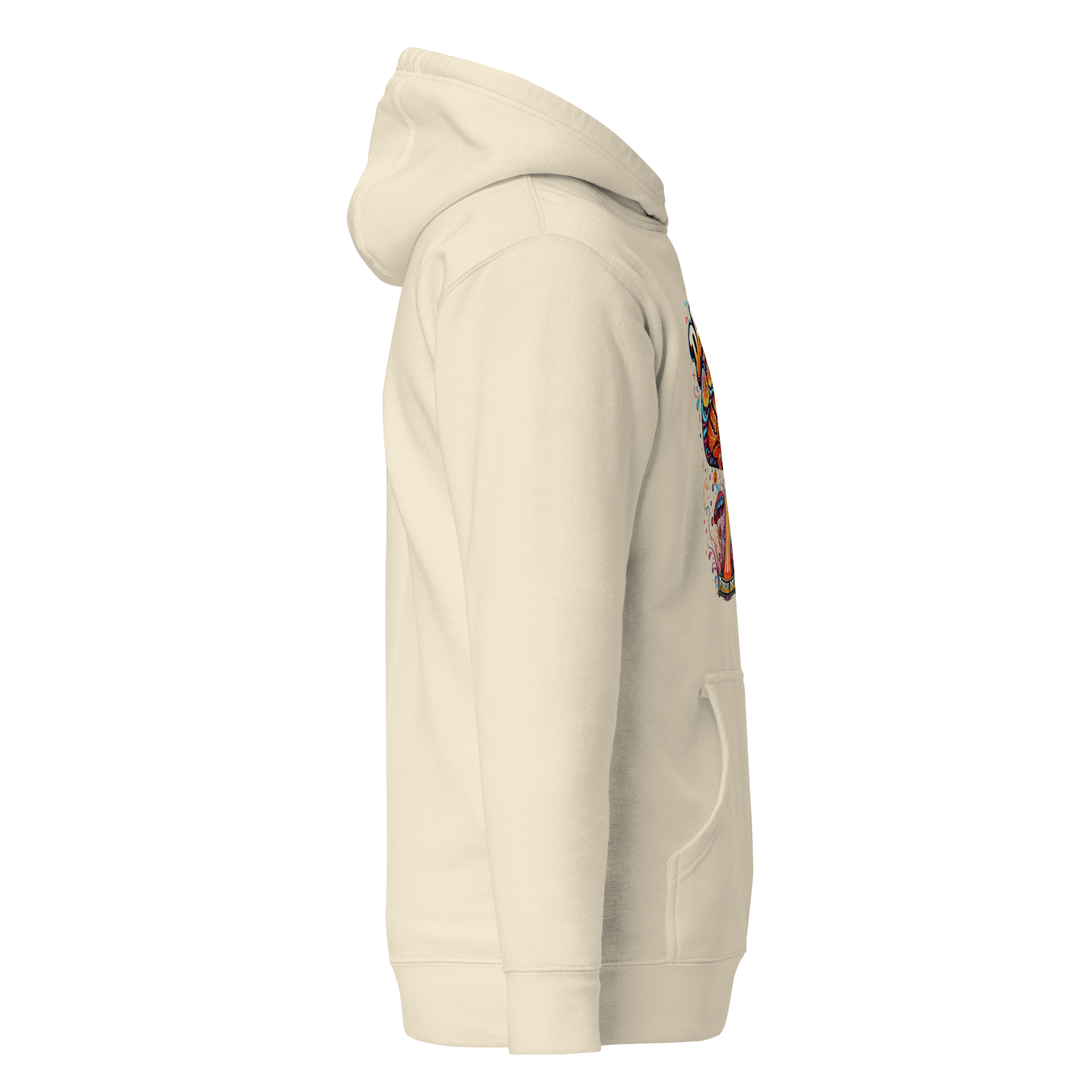 Daytrippin Hoodie with original psychedelic mushroom artwork by Fungal Drip