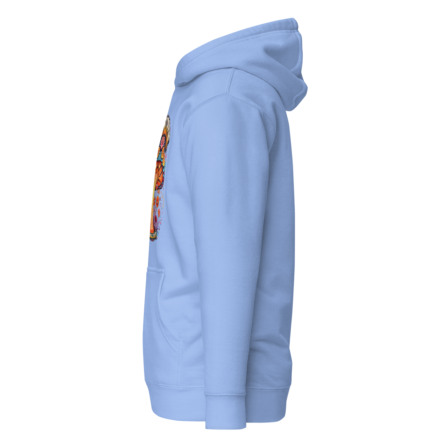 Daytrippin Hoodie with original psychedelic mushroom artwork by Fungal Drip