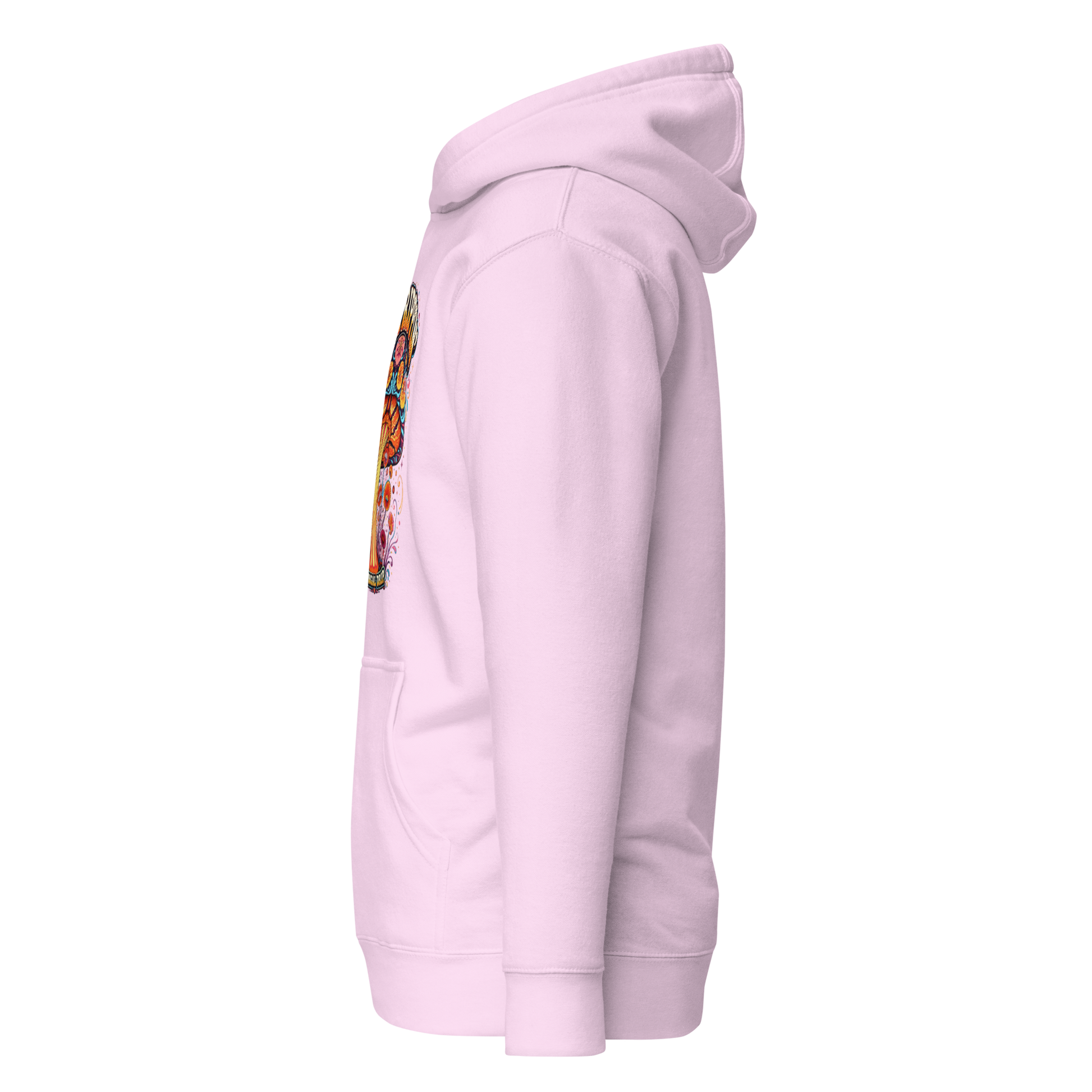 Daytrippin Hoodie with original psychedelic mushroom artwork by Fungal Drip
