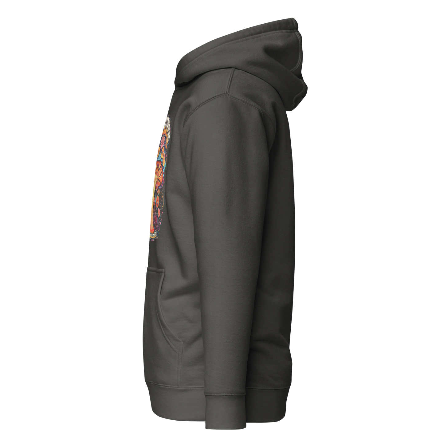 Daytrippin Hoodie with original psychedelic mushroom artwork by Fungal Drip