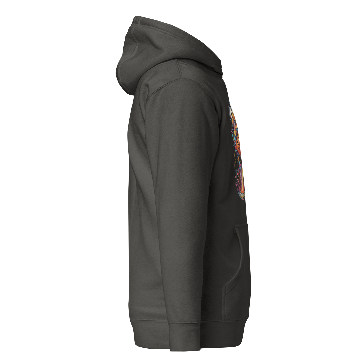 Daytrippin Hoodie with original psychedelic mushroom artwork by Fungal Drip