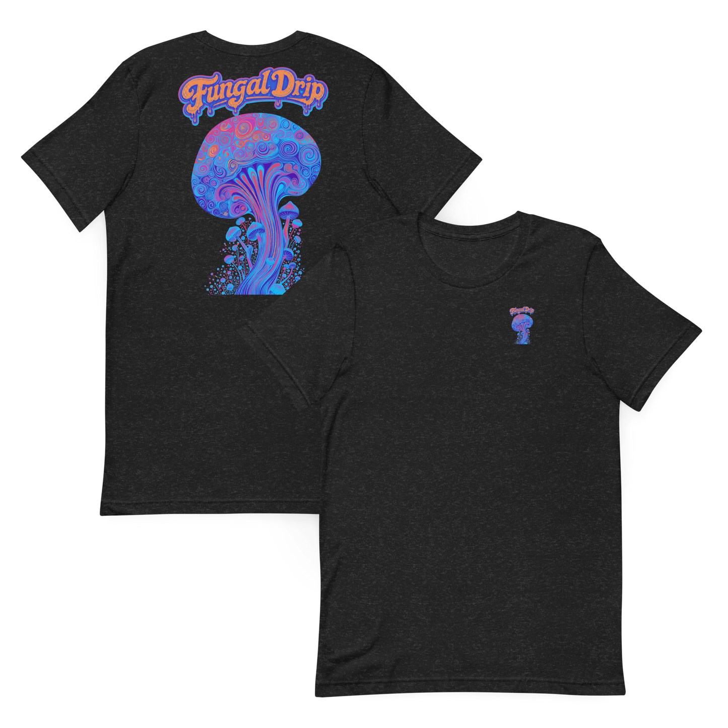 Backstage Haze – Psychedelic Mushroom t-shirt by Fungal Drip