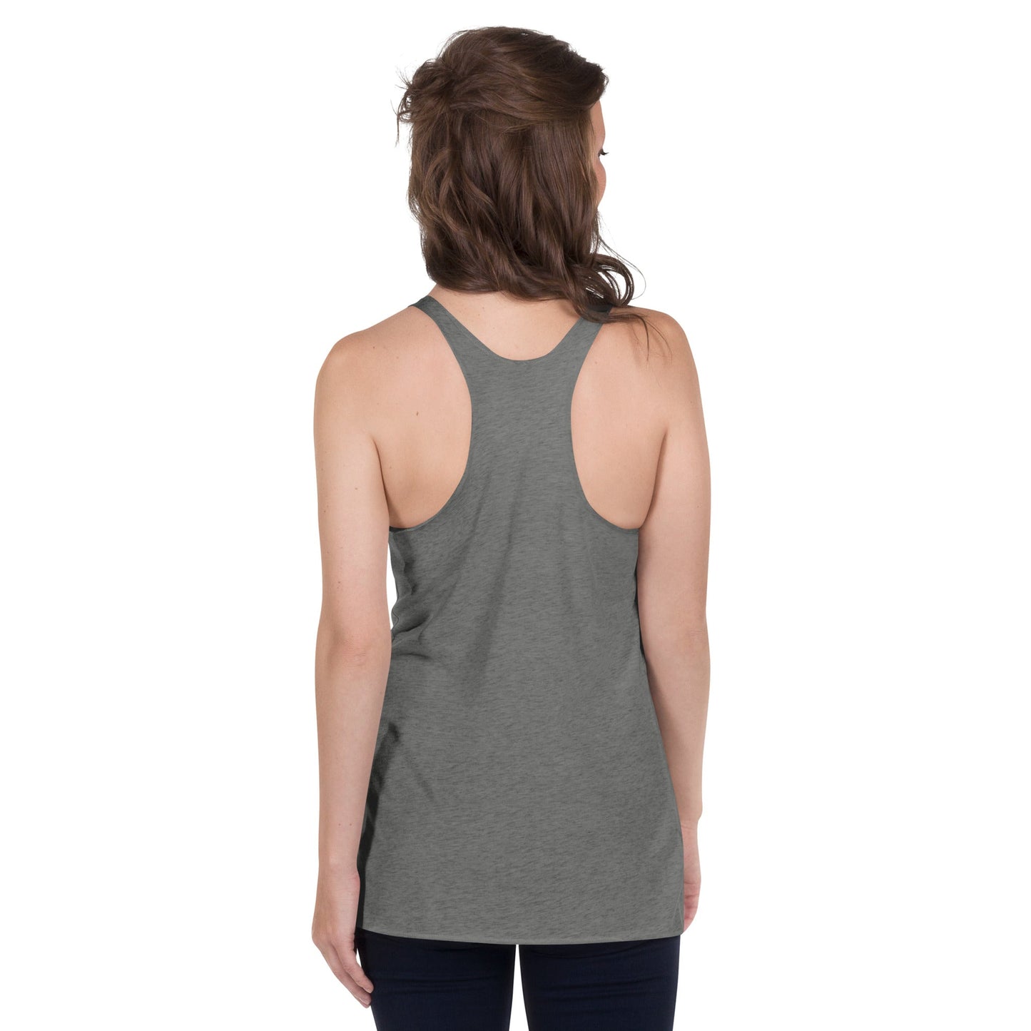 Cosmic Cap Cascade – Psychedelic Mushroom Racer Tank Top by Fungal Drip