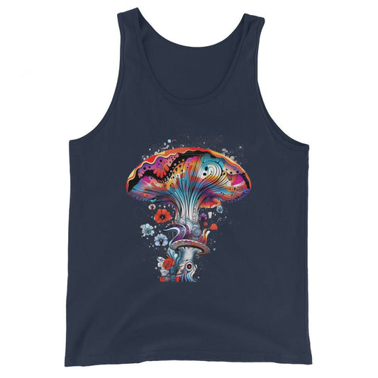 Fungi Fantasy Fusion Tank Top – Psychedelic Mushroom Mens Tank Tops by Fungal Drip