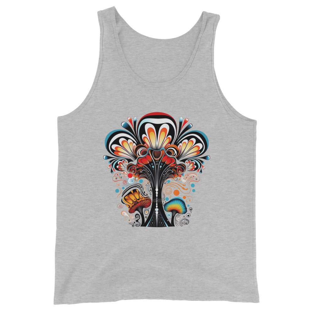 Hypnotic Haze Tank Top – Psychedelic Mushroom Mens Tank Tops by Fungal Drip