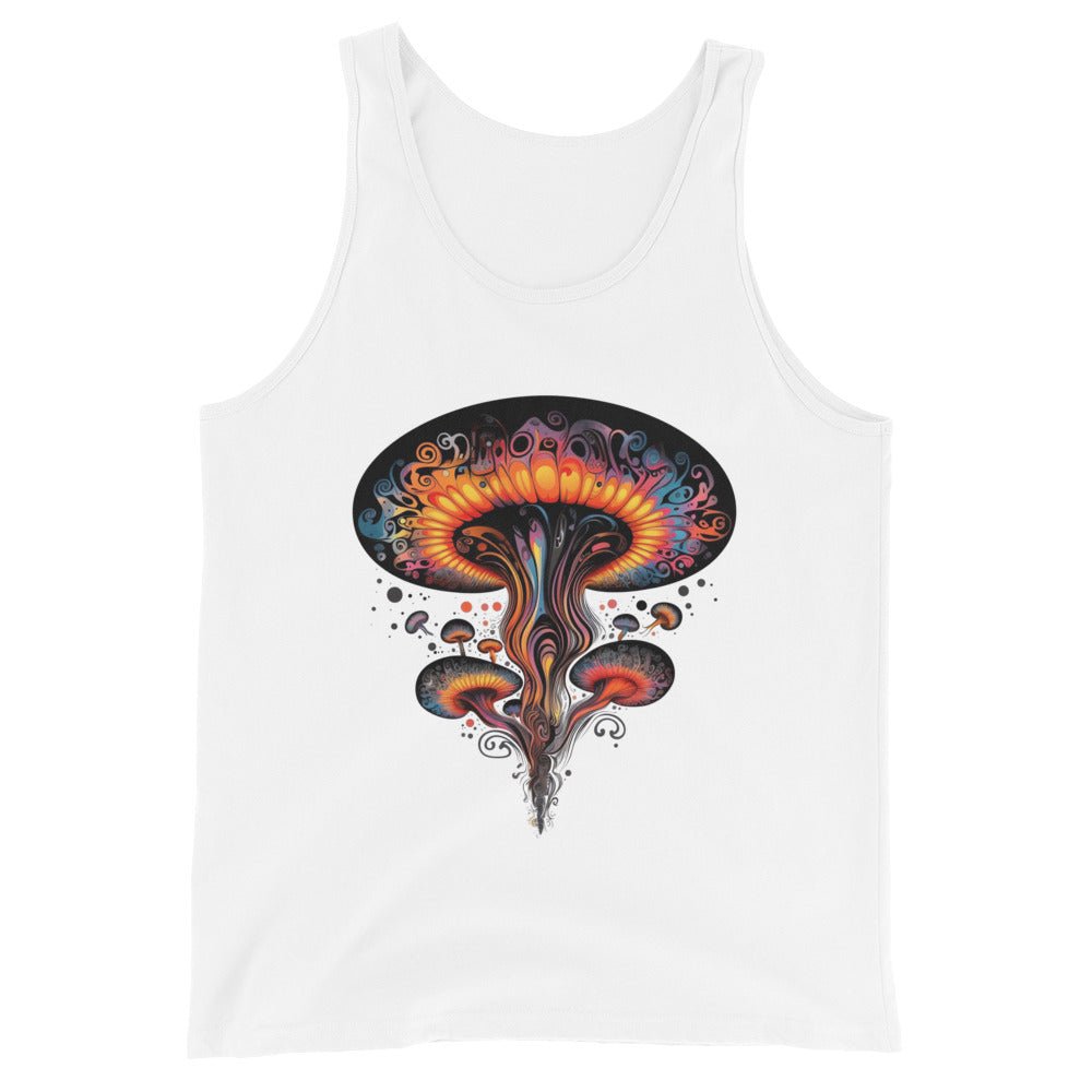 Mythical Mushroom Tank Top – Psychedelic Mushroom Mens Tank Tops by Fungal Drip