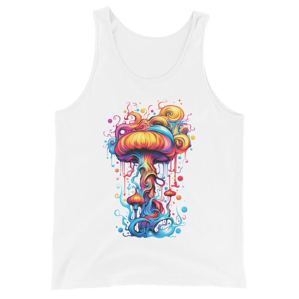 Spectrum Splash Tank Top – Psychedelic Mushroom Mens Tank Tops by Fungal Drip