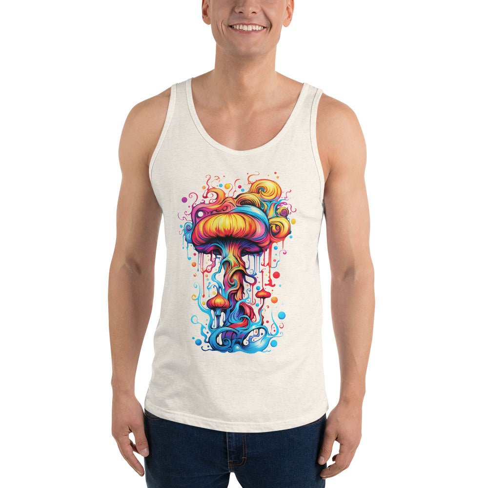 Spectrum Splash Tank Top – Psychedelic Mushroom Mens Tank Tops by Fungal Drip