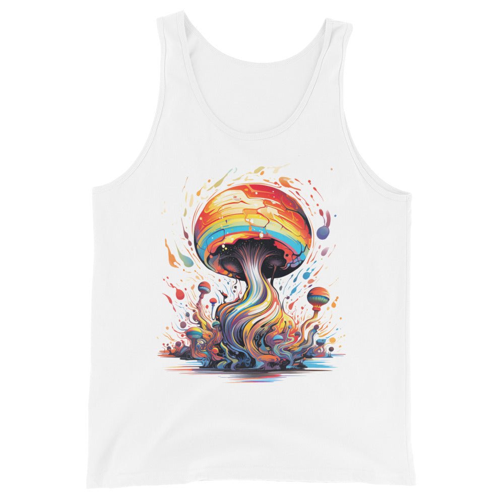 Trippy Swirl Tank Top – Psychedelic Mushroom Mens Tank Tops by Fungal Drip