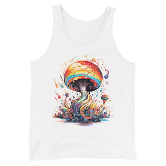 Trippy Swirl Tank Top – Psychedelic Mushroom Mens Tank Tops by Fungal Drip